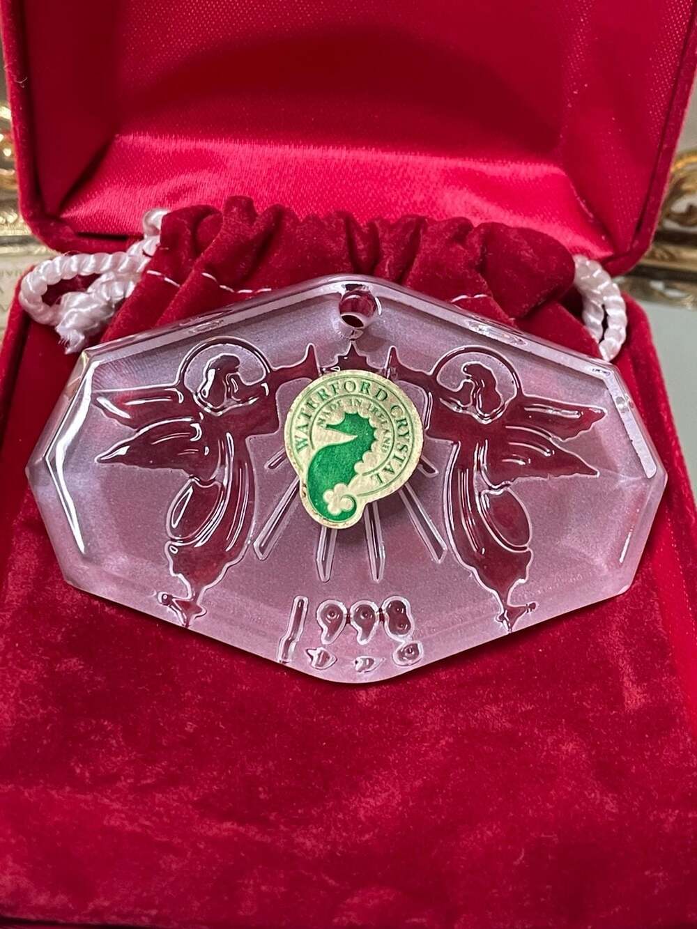 Waterford Crystal Hark The Herald Angels Sing 1998 Ornament